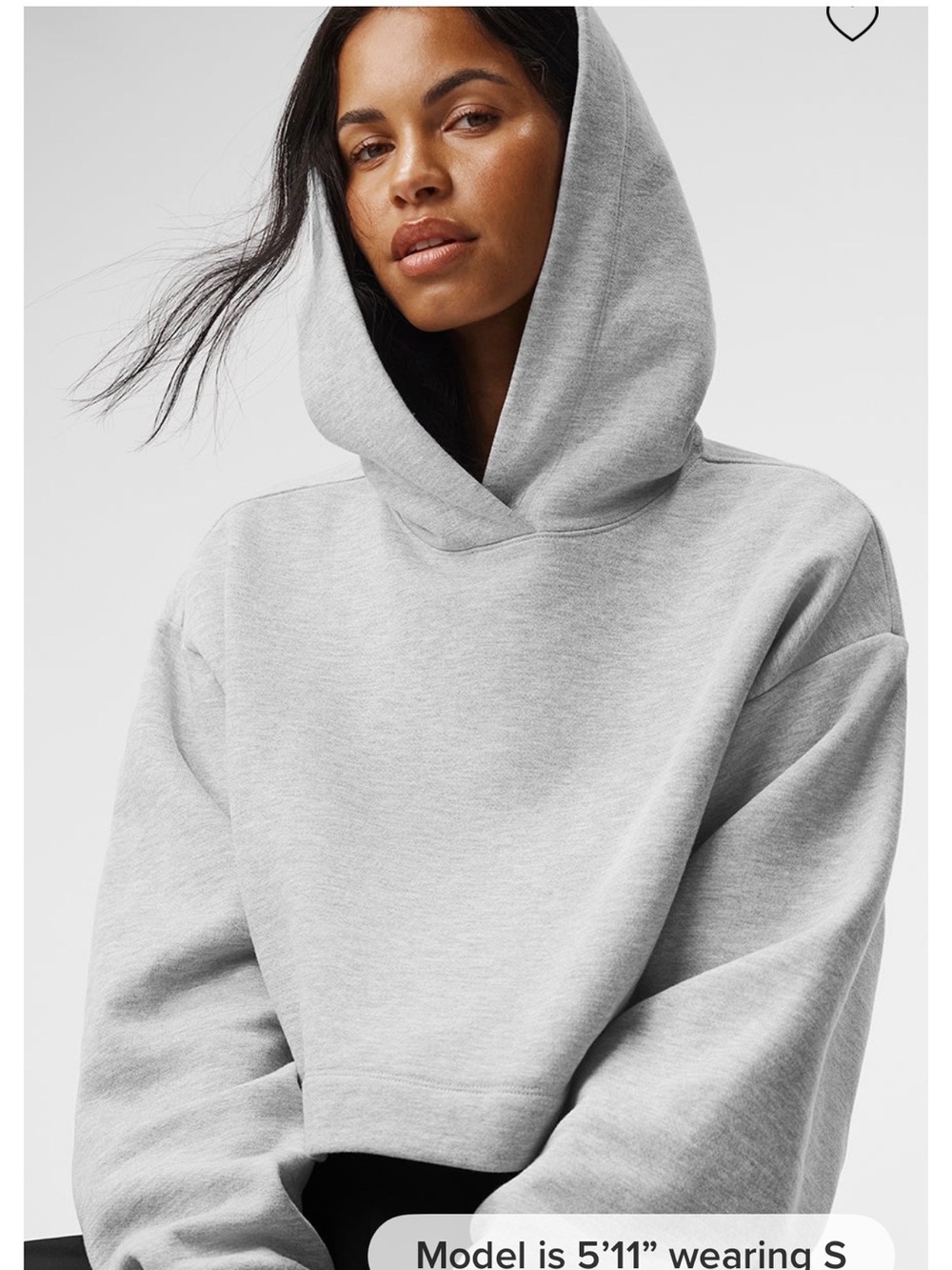 ALO Yoga Bae Cropped Hoodie